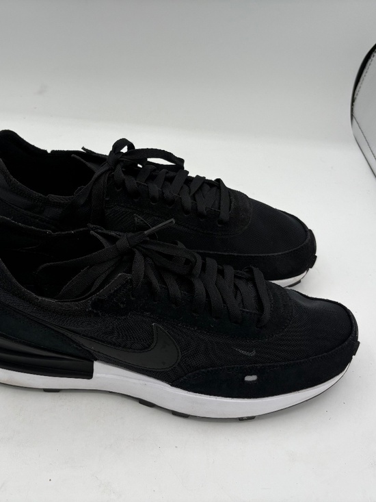 Nike Mens Waffle One Running Shoes DA7995-001 Men's Black/Black-White Size 9 - Picture 4 of 12